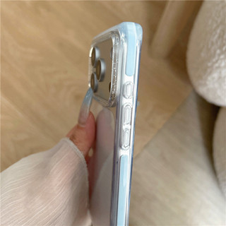 Ốp điện thoại TPU họa tiết viền trang trí hình vuông cho iPhone 17 Pro Max