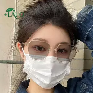 Kính mát Springevenstar đổi màu photochromic, khung trong suốt hình vuông, chống ánh sáng xanh và tia UV, phù hợp nam nữ