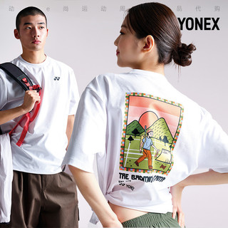 Áo Thun Tay Ngắn Cotton Cao Cấp with Họa Tiết Phong Cảnh Ánh Dương & Ảnh Hoạt Hình Phía Sau