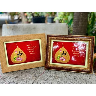 Tranh thư pháp chữ An tráng gương đóng khung