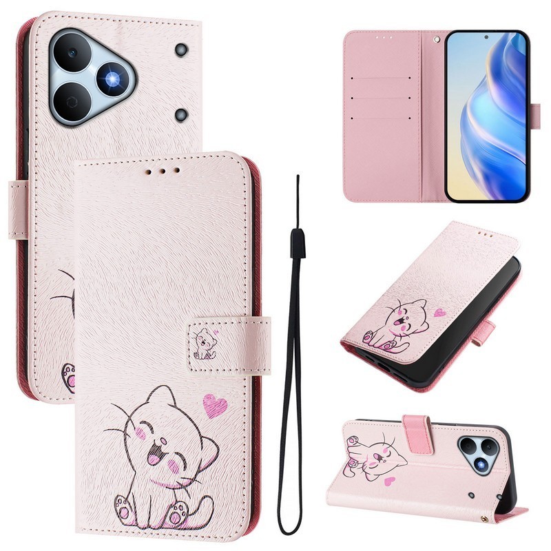 Vỏ Đáng Yêu Cho Realme Note 80 Ốp Lưng Realme Note 60 60X 50 70 70T C63 C61 C55 C53 C51 Ốp Điện Thoại Lật Họa Tiết Vẽ Dễ Thương Ví Từ Tính Bao Da Sách
