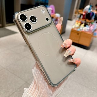 Trong Suốt Chống Sốc Cho iPhone 17promax 17 17Pro Vỏ 16 15 14 13 12 Pro Max 17Pro 16Plus 14 15 Vỏ Điện Thoại Trong Suốt Mờ Mờ Bảo Vệ Camera