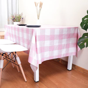 XYLJJ14 Nhựa PVC Chống Thấm Nước Chống Dầu Khăn Trải Bàn 60 * 60 Vuông Không Rửa Viền Viền Viền Viền Khăn Trải Bàn Kẻ Sọc Hộ Gia Đình Bắc Âu