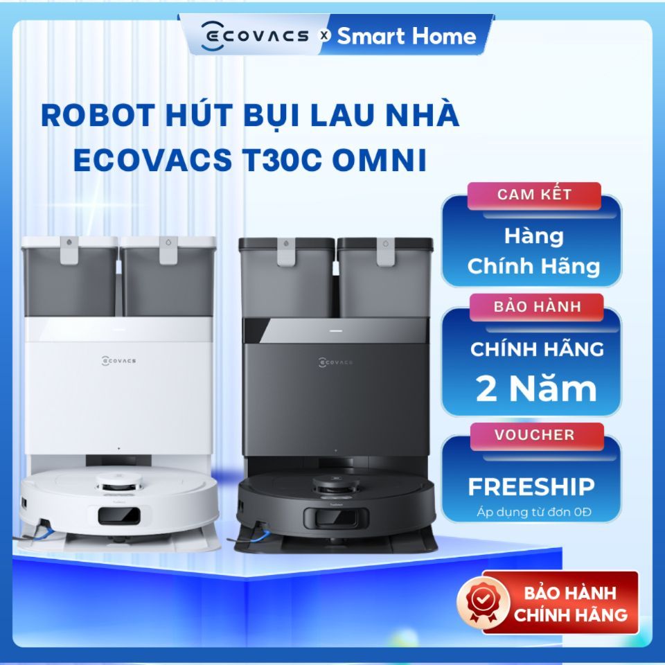 Robot Hút Bụi Lau Nhà Ecovacs Deebot T30C 2026 - Bảo Hành Chính Hãng 24 Tháng