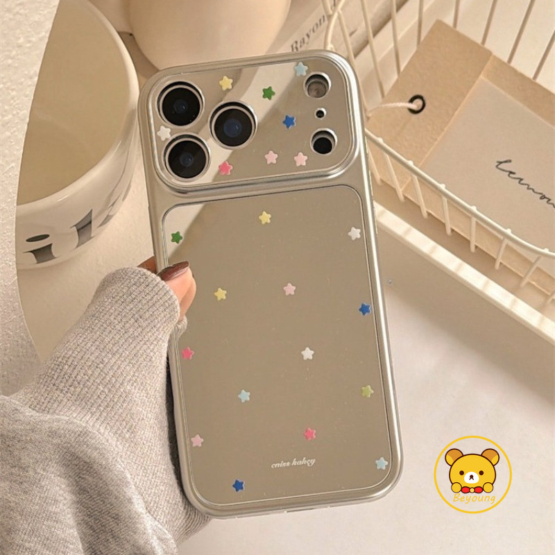 Ốp Điện Thoại Gương Hoạt Hình Ngôi Sao Cho Redmi Note 15 14 13 Pro Plus SE Pro + 5G 4G Vỏ Mềm Bảo Vệ Camera Chống Sốc Dễ Thương
