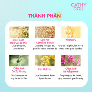 Má Hồng Chống Nắng Mịn Mượt Không Gây Bết Dính Cathy Doll Sundrop Melablush SPF50+ PA++++ 6g