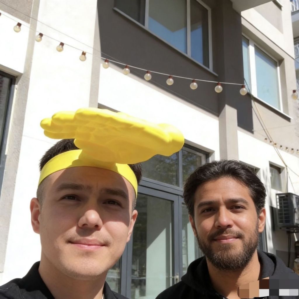 Palm Sun Hat sáng tạo ngộ nghĩnh, chống tia UV, phù hợp cho mùa hè ngoài trời
