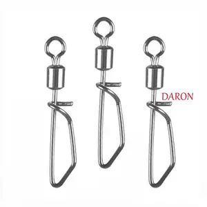 DARON Câu Cá Xoay Snap Style 50 Chiếc Phụ Kiện Câu Cá Lực Kéo Mạnh Hình Chữ T Câu Cá Xoay