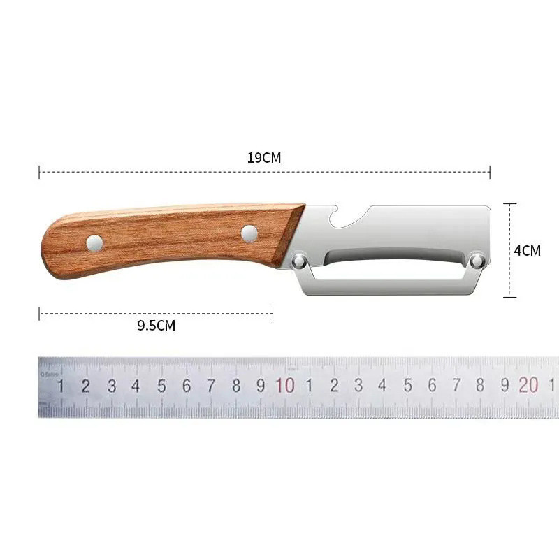 Dụng cụ gọt vỏ đa năng dày cho nhà bếp, inox, gọt mía bí ngô trái cây