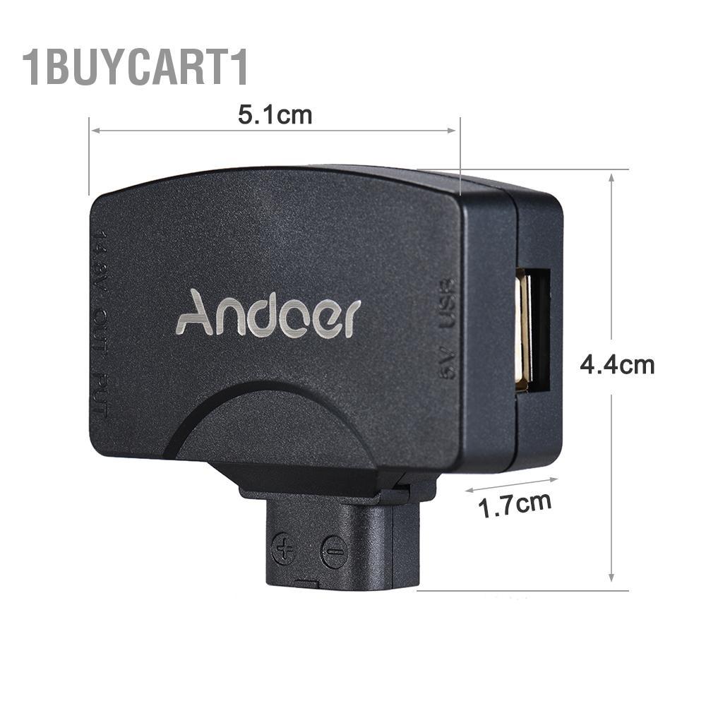 1buycart1 Đầu nối USB Andoer D-Tap sang 5V dành cho pin máy ảnh máy quay V-Mount