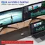 Công tắc USB C 8K Bộ chuyển đổi USB-C KVM hai chiều Hỗ trợ Video 8K 60Hz / 4K144Hz 100W PD 10Gbps Truyền dữ liệu