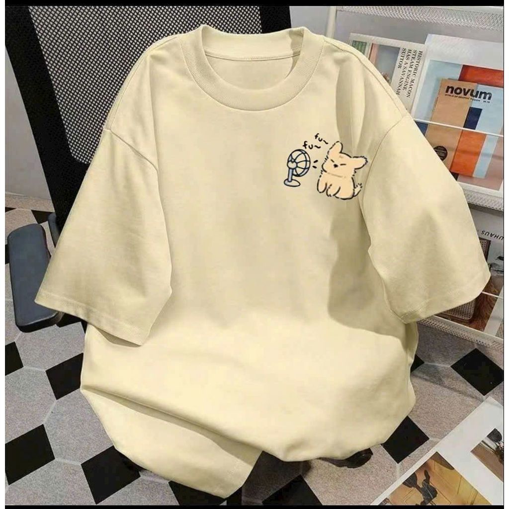 Áo phông basic tay lỡ thời trang, unisex chữ FUN FUN in ng ự c-Thoitrangaophong