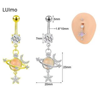 LUImo Mặt Dây Chuyền & Nhẫn Rốn Thép Không Gỉ Hình Thú, Trái Tim và Hoa Văn Bướm