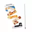EDIWANY 5 Chiếc Mèo Chó Mini Thước, Sáng Tạo Di Động Hoạt Hình Động Vật Thước, Dễ Thương 5cm Văn Phòng Phẩm Mặt Dây Chuyền Thước Sinh Viên Phần Thưởng Quà Tặng