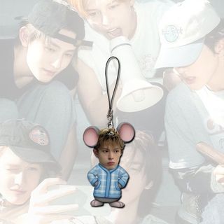 KPOP Korean Boy Group COrtis Peripheral Mobile Phone Chain Pendant Creative Mouse Martin Gold Main Training High Looks