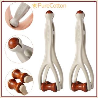 [Giao hàng từ Việt Nam] Con lăn Massage ngón tay PURECOTTON0, Thiết kế kẹp 360° Máy mát xa ngón tay lăn, Gậy bấm huyệt bằng gỗ nguyên khối để giảm kinh tuyến trị liệu bằng tay