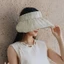 <![Yrod] Mũ nữ vành lớn màu keo từ sợi lông tơ, chống nắng hiệu quả]]>