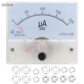 geekvn 85C1 DC 0-200UA Máy đo dòng điện con trỏ Ampe kế có độ chính xác cao Bảng đo tương tự