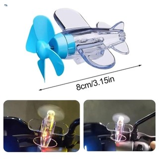 Cánh quạt máy bay LED chạy bằng gió - Trang trí phát sáng trong suốt chống nước cho xe máy Mũ bảo hiểm xe đạp