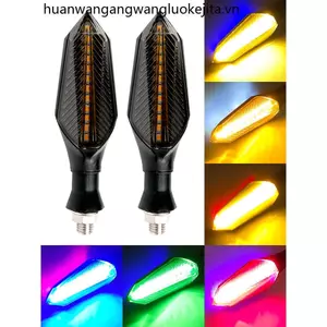 12V Xe Máy Nổi Bật LED Chạy Nước Bật Tín Hiệu Xe Máy Điện Sửa Đổi Đa Năng Chân Trời Tín Hiệu Bật Tín Hiệu