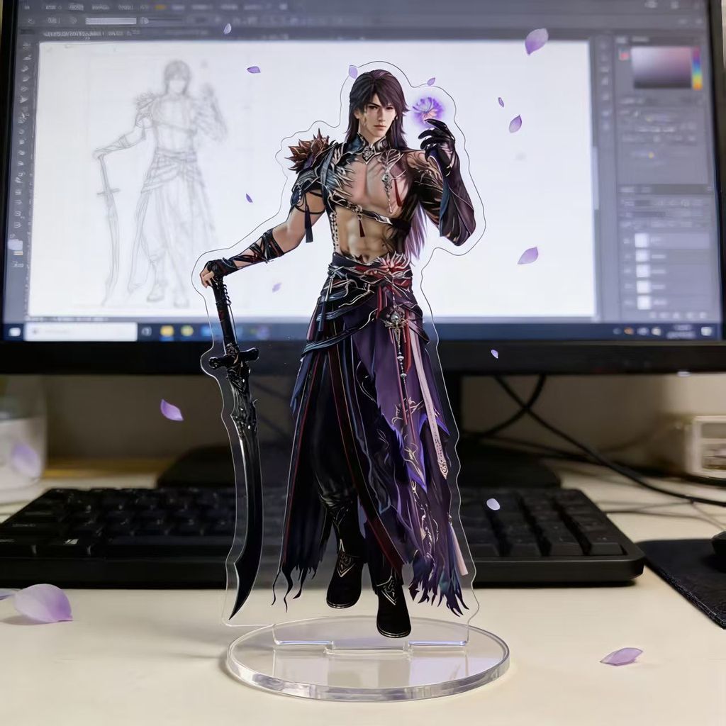 SQ11 LOVE AND DEEPSPACE Caleb Tấm Đứng Acrylic Tấm Đứng Ký Hiệu Anime Để Bàn Trang Trí
