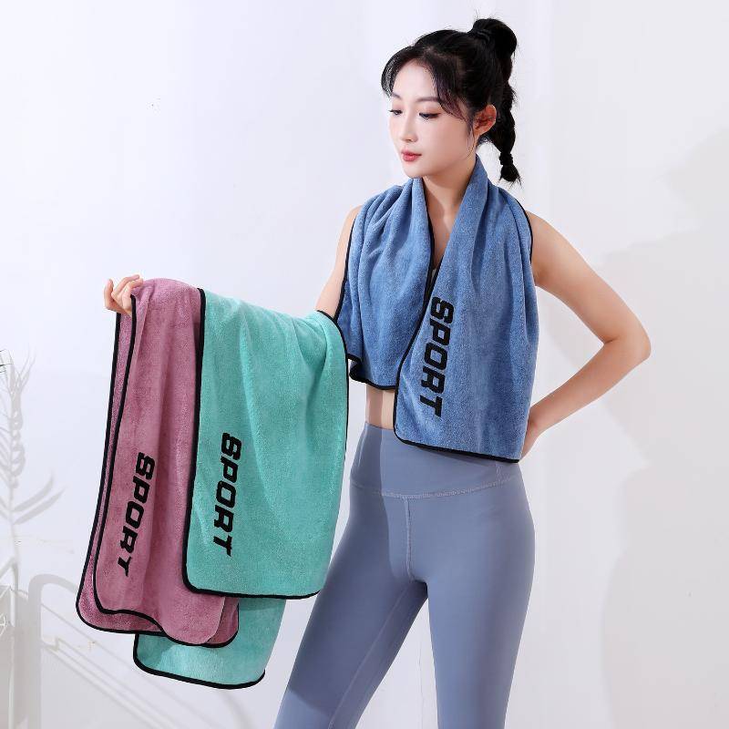 Khăn sợi siêu mịn 30x110cm thấm mồ hôi, tập gym/yoga/bãi biển, khô nhanh
