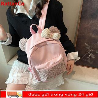 Túi đi học RATTANCO, Ba lô học sinh đẹp trai 12 inch, Túi sách Nhật Bản nhẹ dễ thương dành cho bé gái