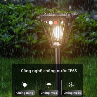 Đèn Cắm Vườn Năng Lượng Mặt Trời 2 Tính Năng Thông Minh Cảm Biến Chuyển Động Người Chống Nước IP65 đèn đường ngoài trời