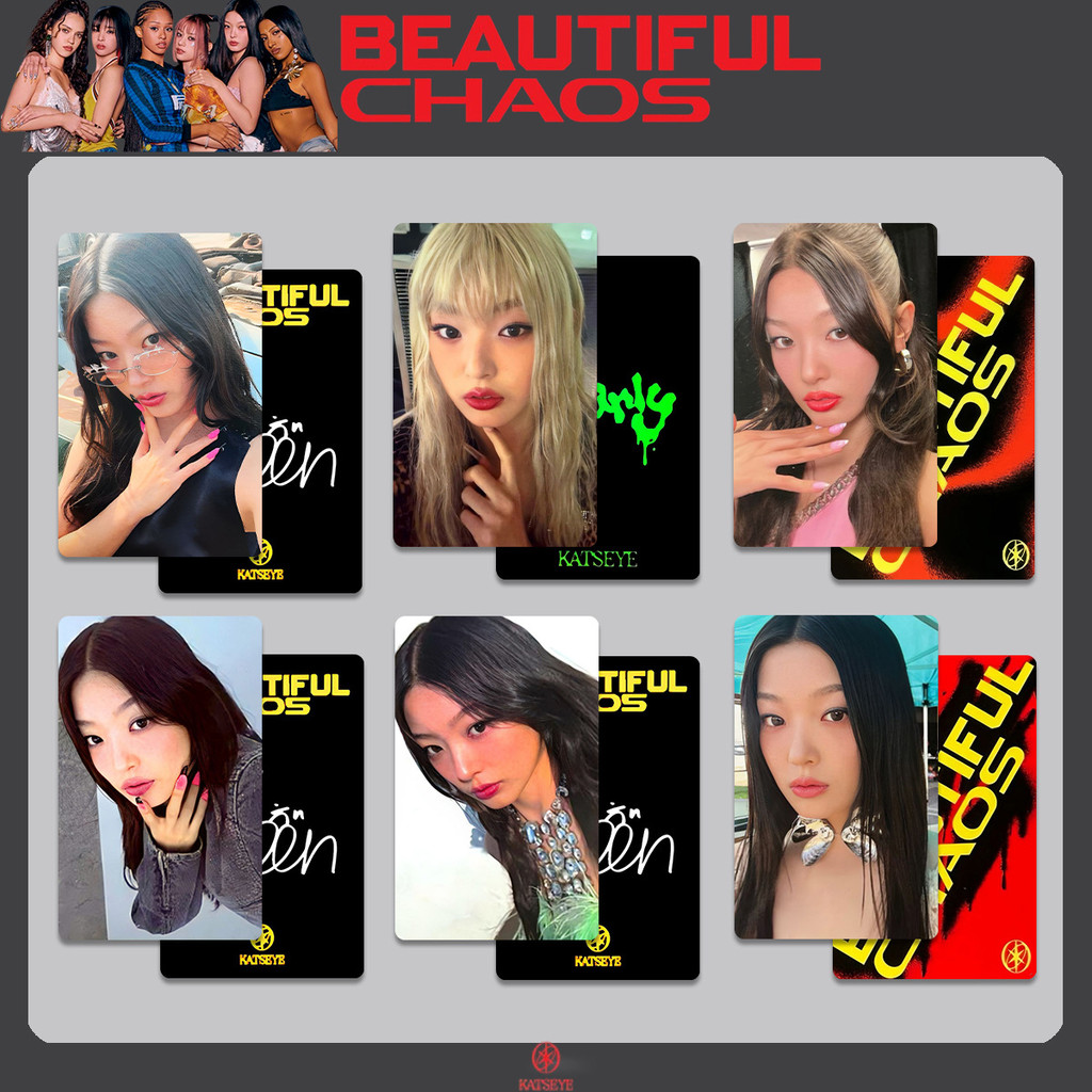 KATSEYE Nữ Mắt Hàng Hóa Photocard Thẻ Ngẫu Nhiên ĐẸP CHAOS Photocard Đặc Biệt TOUCH Photocard 2025.12.17