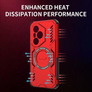 Ốp Điện Thoại Từ Tính Tản Nhiệt Rỗng Cho Honor 400 200 Pro Lite X60 X40 X9C X9B X9A X8C X7C X6C Pro Smart Magic 7 5 Lite Vỏ Thời Trang Bốn Mặt Chống Rơi