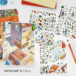 InfeelMe My Cabin 20.0 Series Collage Giải Nén Cảnh 2.5D Cảnh Quan Dán