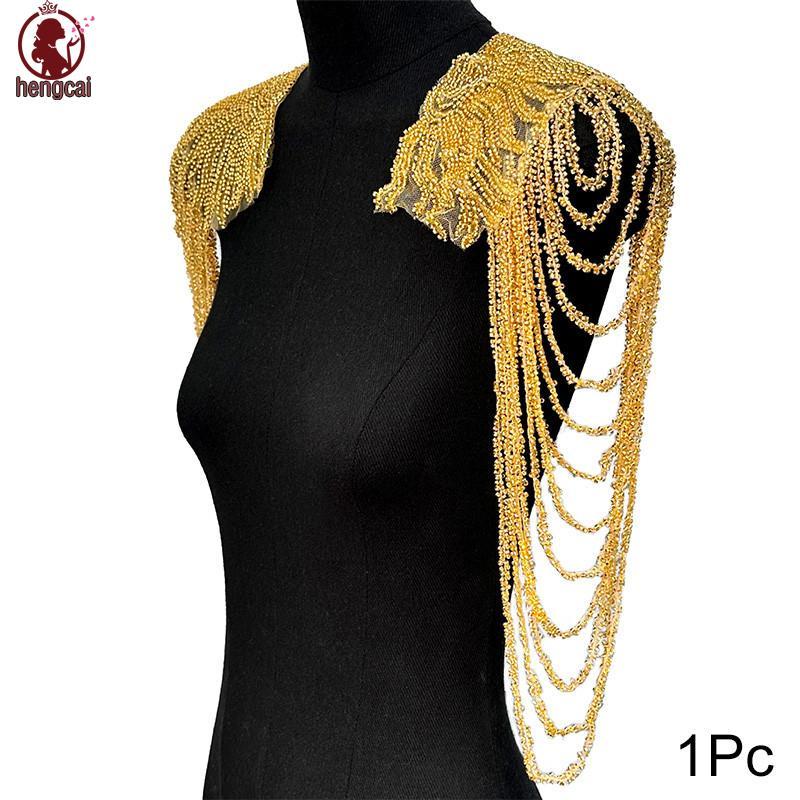 Dây chuyền tua rua sequin với viền đính thêu cho trang trí váy cưới