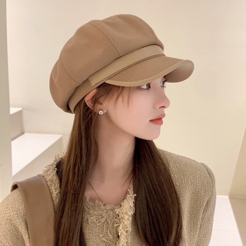 Mũ nón beret nồi bánh tiêu nữ Hàn Quốc phong cách newboy ulzzang đẹp mùa đông