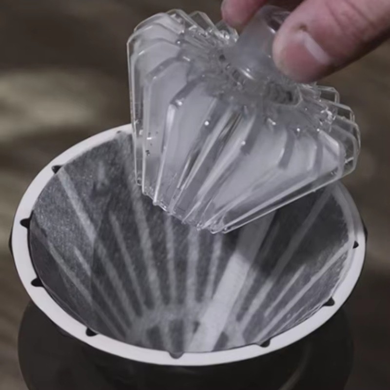 Giấy cốc lọc cà phê hình nón cho máy ép Origami hình chữ V cầm tay Trọng lượng giấy sử dụng kép