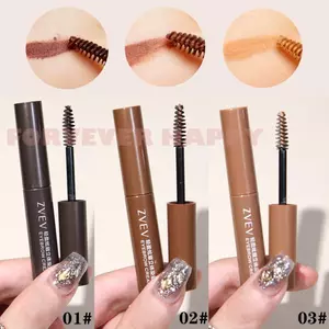 Mascara Lông Mày Chống Thấm Nước - 3 Màu Nâu Đậm Tự Nhiên Có Cọ