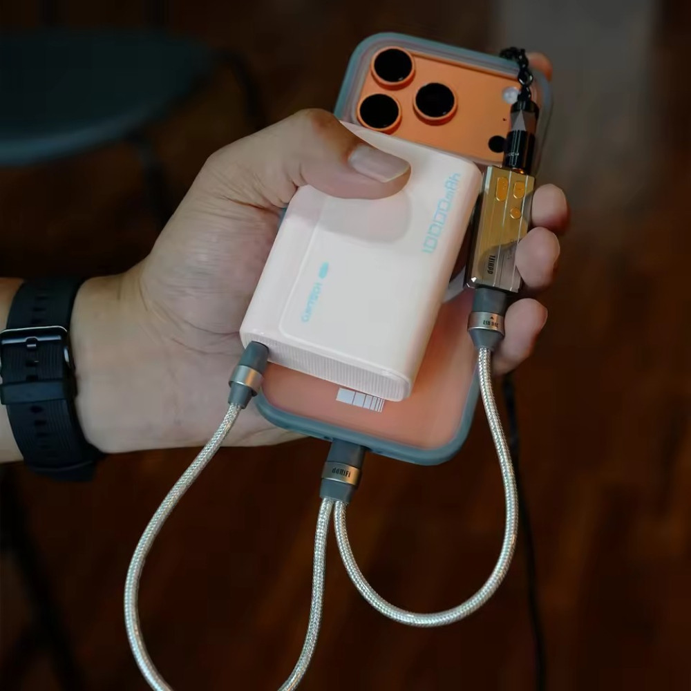 DD DdHiFi TC05M3 Ổ cắm USB-C kép có cáp giải mã OTG sạc, Cáp giải mã và sạc âm thanh 2 trong 1