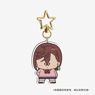 Anime Dandadan Momocute Cartoon Acrylic Key Ring Keychain Jewelry Girl Pendant Fashion Children Gift Accessori