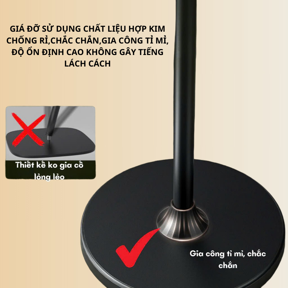 Giá Đỡ Điện Thoại Chữ Z L01 L58 Cao Cấp Xoay 360 Độ, Điều Chỉnh Chiều Cao Linh Hoạt, Hỗ Trợ Livestream, Quay Video