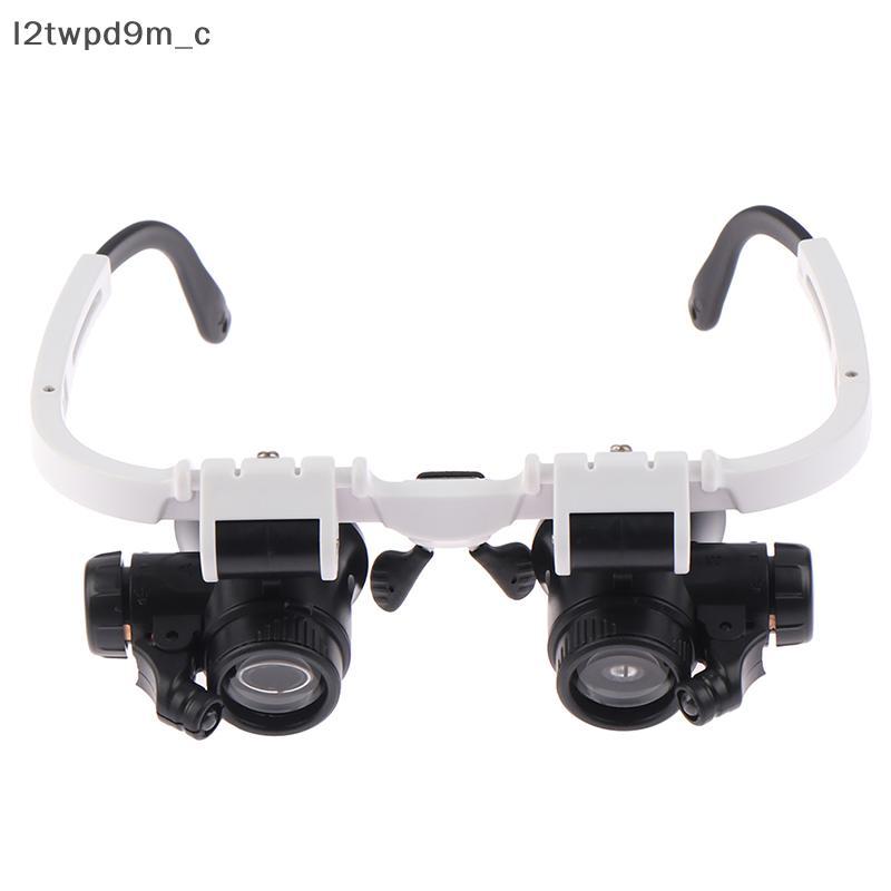 COD Headband Kính lúp với ánh sáng LED 8x 15x 23X thợ đồng hồ jeweler Loupe mới