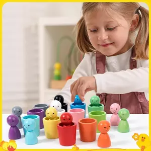 Cốc phân loại màu Đồ chơi cảm giác phân loại, Đồ chơi phân loại màu sắc, Trò chơi phù hợp