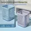 Dụng cụ sắp xếp bàn làm việc TUYỆT VỜI, Hộp đựng bút dung tích lớn bằng nhựa, Hộp đựng cọ trang điểm họa tiết rỗng hình vuông đơn giản dành cho học sinh