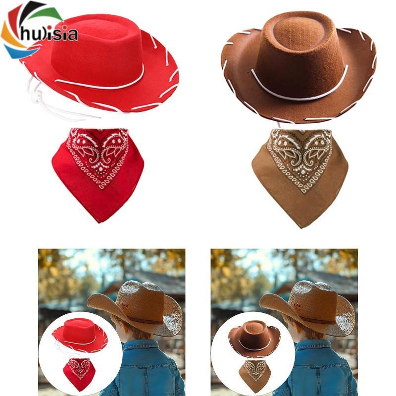 Mũ cao bồi và mũ Bandana cho trẻ em để biểu diễn sân khấu Cosplay Carnival