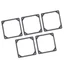 Giữ Giảm Tiếng Ồn Silicon Grommets Chống Sốc Tấm Hấp Thụ Cho Vỏ PC Quạt Giảm thiểu Rung Thiết Lập