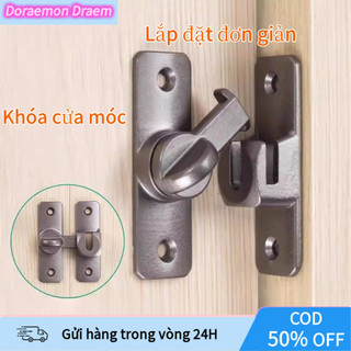 【COD】Bộ 2 chốt cài cửa không cần khoan kích thước 75x22mm, keo dán siêu chắc, giữ cửa cố định không xê dịch.