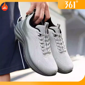 361° Giày chạy bộ nam Sharp Tooth 2.0 lưới bản rộng hút sốc đế mềm thể thao casual 672612216