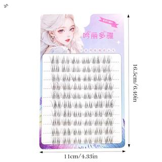 Lông Mi Giả Tự Nhiên 10 Đôi Sợi Mềm C Uốn Màu Đen Hỗn Hợp Chiều Dài Để Trang Điểm Hàng Ngày