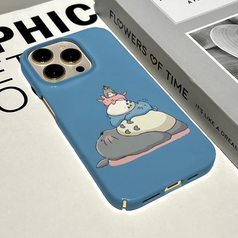 Ốp Điện Thoại QYJS Xếp Chồng Mèo Béo Thích Hợp Cho IPhone 17 AIR 11 12 PRO XR XSMAX 13 14 15 16 ProMax 7 8 PLUS Phim Vỏ Cứng Bóng Phong Cách Thời Trang