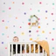 Chấm Dán Tường Nhiều Màu Sắc Tươi Tự Dính DIY Trang Trí Nhà Cửa Phòng Ngủ Mẫu Giáo Phòng Trẻ Em Dán Tường