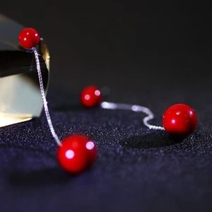 Đôi Bông Tai Cinnabar Dáng Dài, Phù Hợp Phong Cách Trung Hoa Hiện Đại
