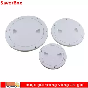 Tấm sàn SAVORBOX, Truy cập kiểm tra sàn ABS 4 6 8 inch, Thiết thực tròn chống trượt Vít ra Hatch Cover Thuyền du thuyền Phụ kiện hàng hải